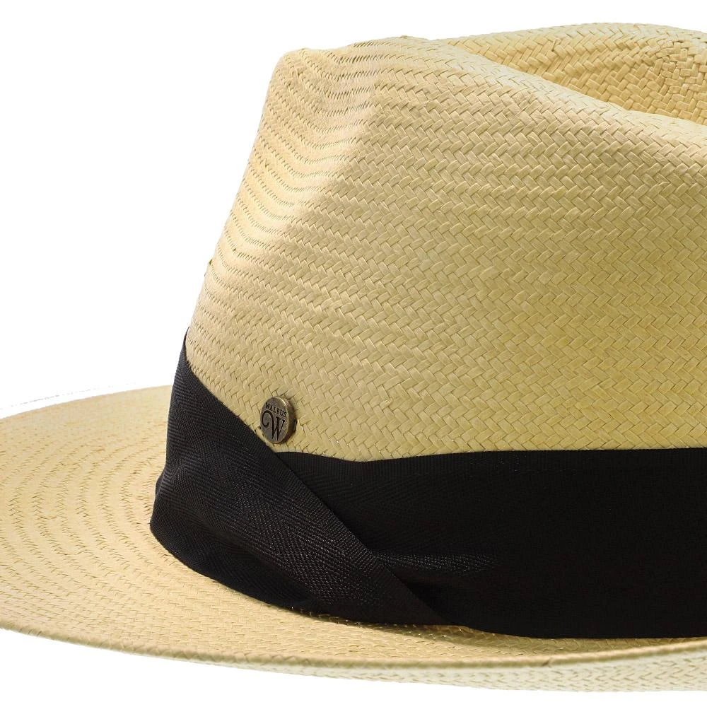 Big Catch - Walrus Hats Natural Paper Braid Straw Fedora Hat W/ Band 12 Big Catch - Walrus Hats Natural Paper Braid Straw Fedora Hat W/ Band - Image 12