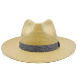 Big Catch - Walrus Hats Natural Paper Braid Straw Fedora Hat W/ Band 26 Big Catch - Walrus Hats Natural Paper Braid Straw Fedora Hat W/ Band -Bailey Store H4001 NATBLU 2b