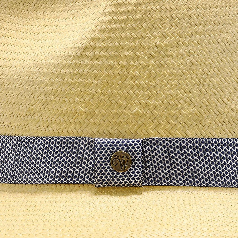 Big Catch - Walrus Hats Natural Paper Braid Straw Fedora Hat W/ Band 15 Big Catch - Walrus Hats Natural Paper Braid Straw Fedora Hat W/ Band - Image 15