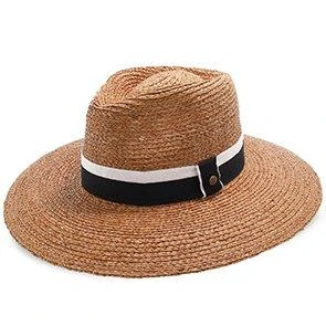 South Beach - Walrus Hats Natural Raffia Straw Fedora Hat 16 South Beach - Walrus Hats Natural Raffia Straw Fedora Hat - Image 16