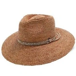 South Beach - Walrus Hats Natural Raffia Straw Fedora Hat