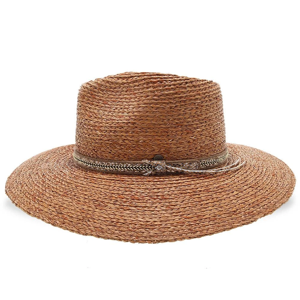 South Beach - Walrus Hats Natural Raffia Straw Fedora Hat 7 South Beach - Walrus Hats Natural Raffia Straw Fedora Hat - Image 7