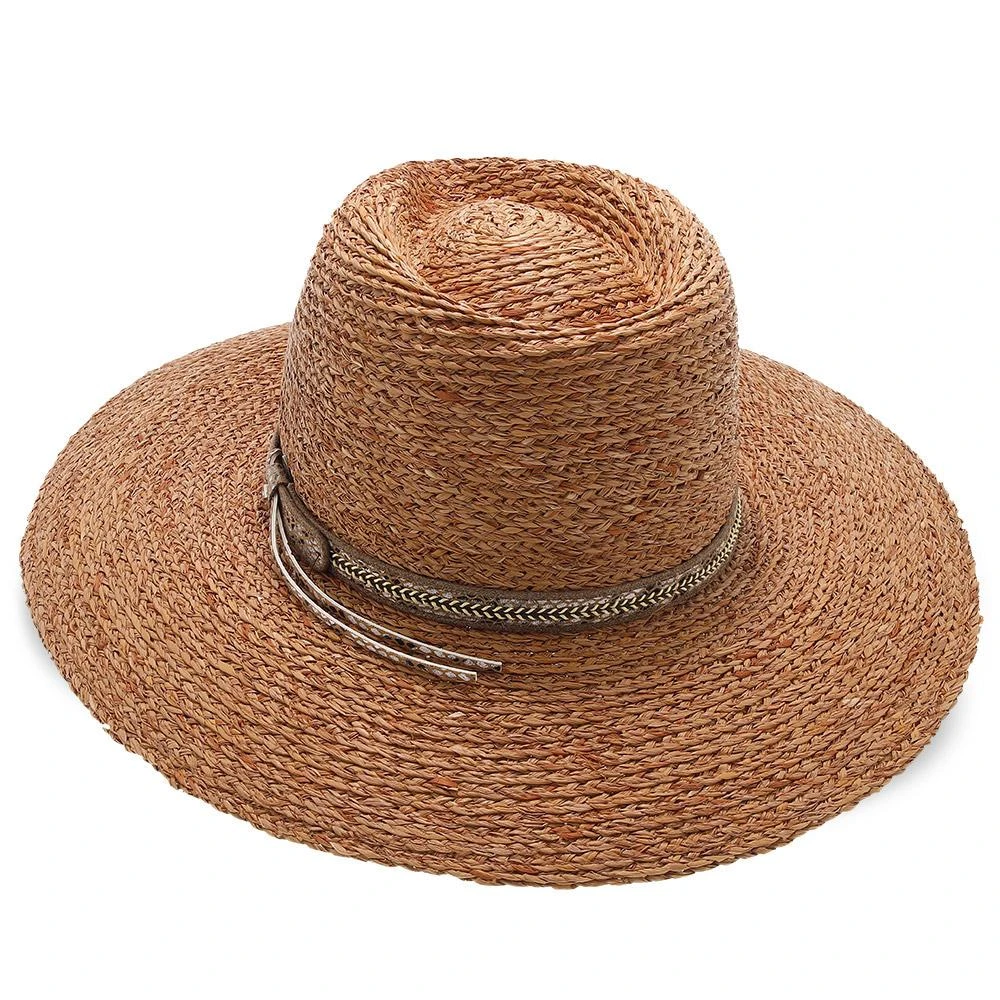 South Beach - Walrus Hats Natural Raffia Straw Fedora Hat 9 South Beach - Walrus Hats Natural Raffia Straw Fedora Hat - Image 9