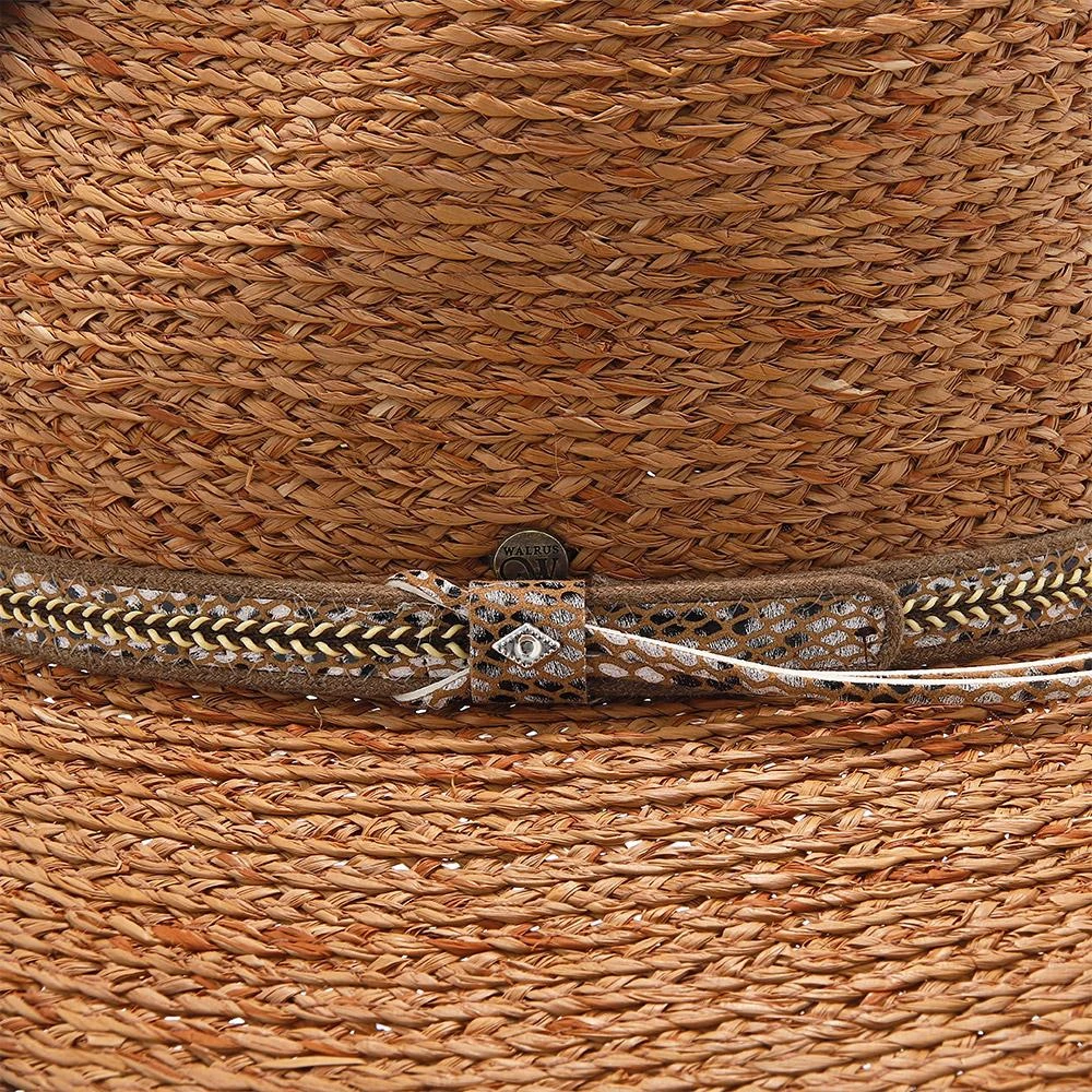 South Beach - Walrus Hats Natural Raffia Straw Fedora Hat 13 South Beach - Walrus Hats Natural Raffia Straw Fedora Hat - Image 13