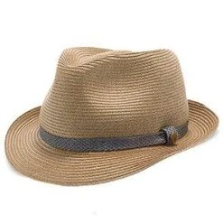 Sandbar - Walrus Hats Paper Braid Straw Fedora Hat W/ Grey Band 21 Sandbar - Walrus Hats Paper Braid Straw Fedora Hat W/ Grey Band -Bailey Store H4005 NATGYa