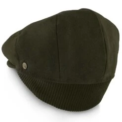 Madison - Walrus Hats Olive Milton Wool Blend Ivy Cap - Driving Cap -Bailey Store H5200 OLIVE 3b