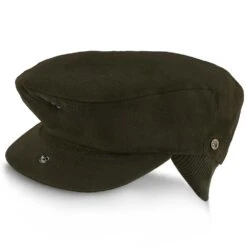 Madison - Walrus Hats Olive Milton Wool Blend Ivy Cap - Driving Cap -Bailey Store H5200 OLIVE 4b