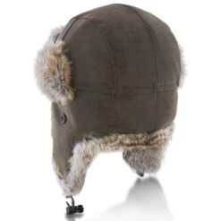 Walrus Hats Genuine Rabbit Fur Brown Trapper Hat -Bailey Store H5600RB BRN 3a