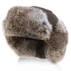 Walrus Hats Genuine Rabbit Fur Brown Trapper Hat -Bailey Store H5600RB BRN 4a
