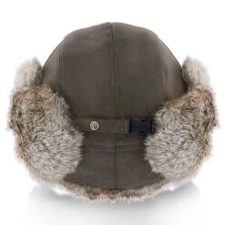 Walrus Hats Genuine Rabbit Fur Brown Trapper Hat -Bailey Store H5600RB BRN 5a