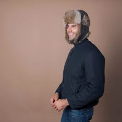 Walrus Hats Genuine Rabbit Fur Brown Trapper Hat -Bailey Store H5600RB BRN mo m1 v2