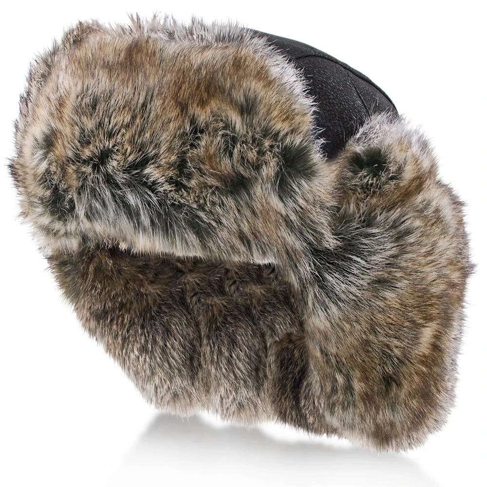 Walrus Hats Faux Fur Brown Trapper Hat 10 Walrus Hats Faux Fur Brown Trapper Hat - Image 10