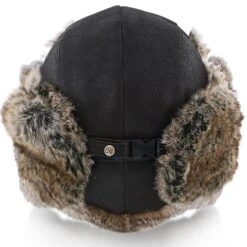 Walrus Hats Faux Fur Brown Trapper Hat 31 Walrus Hats Faux Fur Brown Trapper Hat -Bailey Store H5601FXRB BK 5b