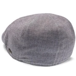 Walrus Hats Luxe Checkmate Duckbill Polyester Flat Cap 37 Walrus Hats Luxe Checkmate Duckbill Polyester Flat Cap -Bailey Store H6021 6011LGHTGRY 4a