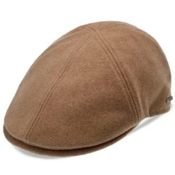 Walrus Hats Luxe Grand Master Wool Duckbill Flat Cap -Bailey Store H6022 6020TAN 1a