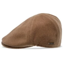 Walrus Hats Luxe Grand Master Wool Duckbill Flat Cap -Bailey Store H6022 6020TAN 3a