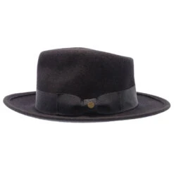 Capital - Walrus Crushable Hat Wool Felt Fedora - H7000 -Bailey Store H7000 BLK 02