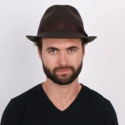 Triumph - Walrus Hats Grey Wool Felt Trilby Hat - H7004 -Bailey Store H7004 BRN mo m1