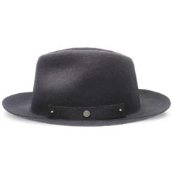 Journey - Walrus Hats Wool Felt Fedora Crushable Hat - H7009 -Bailey Store H7009 BLK 3c