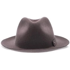 Journey - Walrus Hats Wool Felt Fedora Crushable Hat - H7009 -Bailey Store H7009 DRKGY 2c