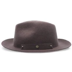 Journey - Walrus Hats Wool Felt Fedora Crushable Hat - H7009 -Bailey Store H7009 DRKGY 3c