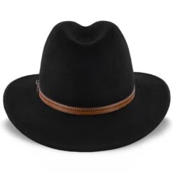Big Sur - Walrus Hats Dark Brown Wool Felt Safari Hat -Bailey Store H7014 BLK 4b