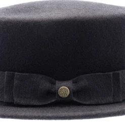 Whistler - Walrus Hats Black Wool Felt Pork Pie Hat - H7016 -Bailey Store H7016 BLK 5a
