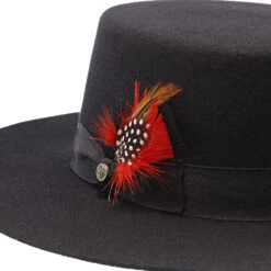 East Coast - Walrus Hats Wool Felt Bolero Hat -Bailey Store H7025 BLK 3a