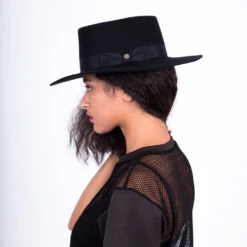 East Coast - Walrus Hats Wool Felt Bolero Hat -Bailey Store H7025 BLK mo f1