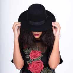 East Coast - Walrus Hats Wool Felt Bolero Hat -Bailey Store H7025 BLK mo f2