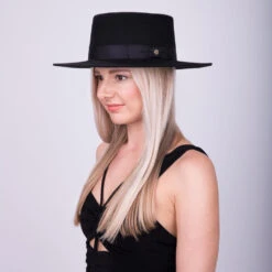 East Coast - Walrus Hats Wool Felt Bolero Hat -Bailey Store H7025 BLK mo f3