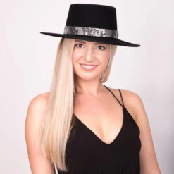 Serpentine - Walrus Hats Wool Felt Bolero Hat -Bailey Store H7026 BLK mo f2