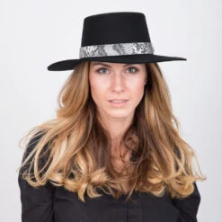 Serpentine - Walrus Hats Wool Felt Bolero Hat -Bailey Store H7026 BLK mo m1