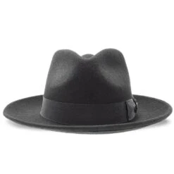 Imperial - Walrus Hats White Center Dent Wool Felt Fedora Hat 29 Imperial - Walrus Hats White Center Dent Wool Felt Fedora Hat -Bailey Store H7028 BLK 2b