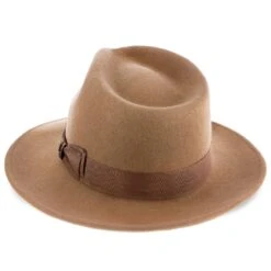 Imperial - Walrus Hats White Center Dent Wool Felt Fedora Hat 38 Imperial - Walrus Hats White Center Dent Wool Felt Fedora Hat -Bailey Store H7028 CAMEL 4c