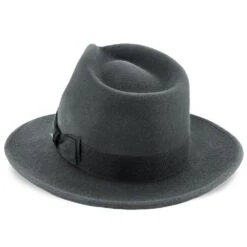 Imperial - Walrus Hats White Center Dent Wool Felt Fedora Hat 39 Imperial - Walrus Hats White Center Dent Wool Felt Fedora Hat -Bailey Store H7028 GY 4c