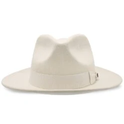 Imperial - Walrus Hats White Center Dent Wool Felt Fedora Hat 32 Imperial - Walrus Hats White Center Dent Wool Felt Fedora Hat -Bailey Store H7028 WHT 2d