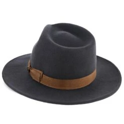 Jetsetter - Walrus Hats Grey Center Dent Wool Felt Fedora Hat -Bailey Store H7030 GY 3b