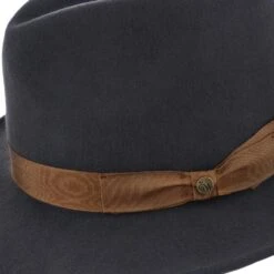 Jetsetter - Walrus Hats Grey Center Dent Wool Felt Fedora Hat -Bailey Store H7030 GY 4b
