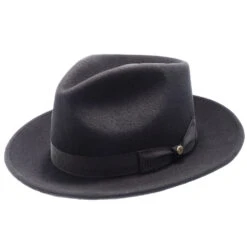 Freemont - Walrus Hats Wool Fedora Hat 25 Freemont - Walrus Hats Wool Fedora Hat -Bailey Store H7035 BLK 0a