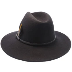 Wallace - Walrus Hats Wool Fedora Hat -Bailey Store H7038 BLK 5a