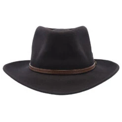 Sightseer - Walrus Hats Wool Fedora Hat -Bailey Store H7039 BLK 1a