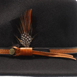 The Westland - Walrus Hats Wool Fedora Hat -Bailey Store H7040 BLK 3a