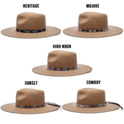 Walrus Hats Castle Brown W/ Western Bands Wool Fedora Hat 10 Walrus Hats Castle Brown W/ Western Bands Wool Fedora Hat -Bailey Store H7046SUNBODYBANDSBROWN2