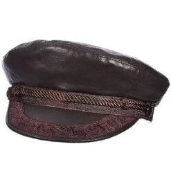 Aegean Capheria Leather Fisherman Hat -Bailey Store aegean greek fisherman brown large capheria aegean aeg103 brown leather greek fisherman hat hat 16556509626508