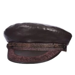 Aegean Capheria Leather Fisherman Hat -Bailey Store aegean greek fisherman capheria aegean aeg103 brown leather greek fisherman hat hat 16524306120844