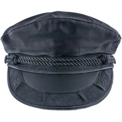 Aegean Capheria Leather Fisherman Hat -Bailey Store aegean greek fisherman capheria aegean aeg103 brown leather greek fisherman hat hat 16524306153612