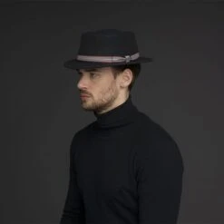 Klaxon - Bailey Round Telescope Crown Wool Hat 17 Klaxon - Bailey Round Telescope Crown Wool Hat -Bailey Store bailey of hollywood klaxon pork pie black av9 1 3