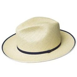 Parson Bailey Genuine Panama Hat -Bailey Store bailey panama natural navy large parson bailey genuine panama hat hat 16556593348748