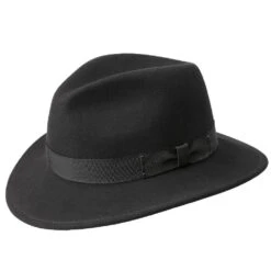 Curtis - Bailey Wool Fedora Hat -Bailey Store bailey trilby black large curtis bailey wool fedora hat hat 16524847022220
